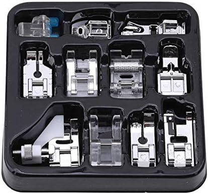 Textile Sewing Machine - 11個入り押さえ金具セット - ブラザー、シンガー、ベビーロック、ジャノメ、トヨタの低シャンクミシン用ウォーキングフットキット