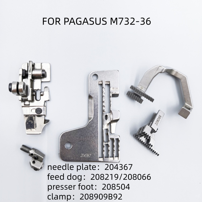 Textile Sewing Machine - QXYUN工業用ミシン部品 - ペガサスM700オーバーロックミシン、五本糸ゲージセット、3針5本糸、204367