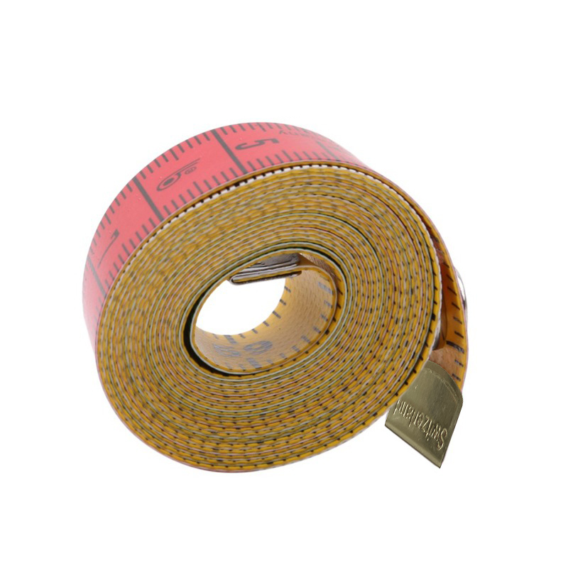 Sewing Gauge Ruler - 1.5 メートルソフトテープメジャー仕立て屋のテープスナップファスナー付きボディ測定両面定規裁縫用ツール新品