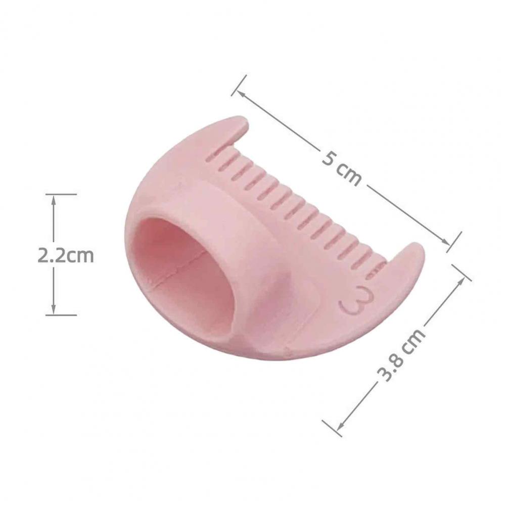 Sewing Gauge Ruler - 2/4個セット 5cm ソーイングゲージ 親指ガイド付き プラスチック製 ポータブル