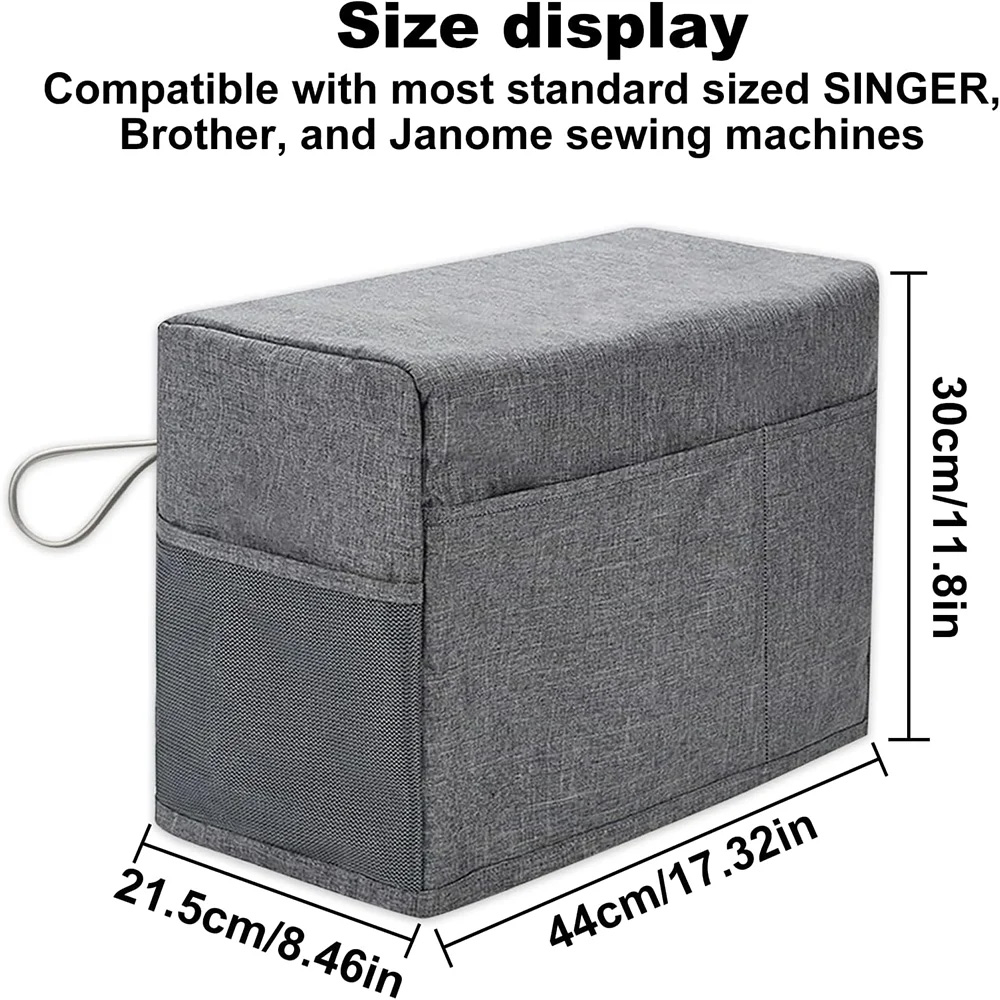 ユニバーサルミシンカバー、収納ポケットとサイドハンドル付き、 - Textile Sewing Machine のレビューと価格