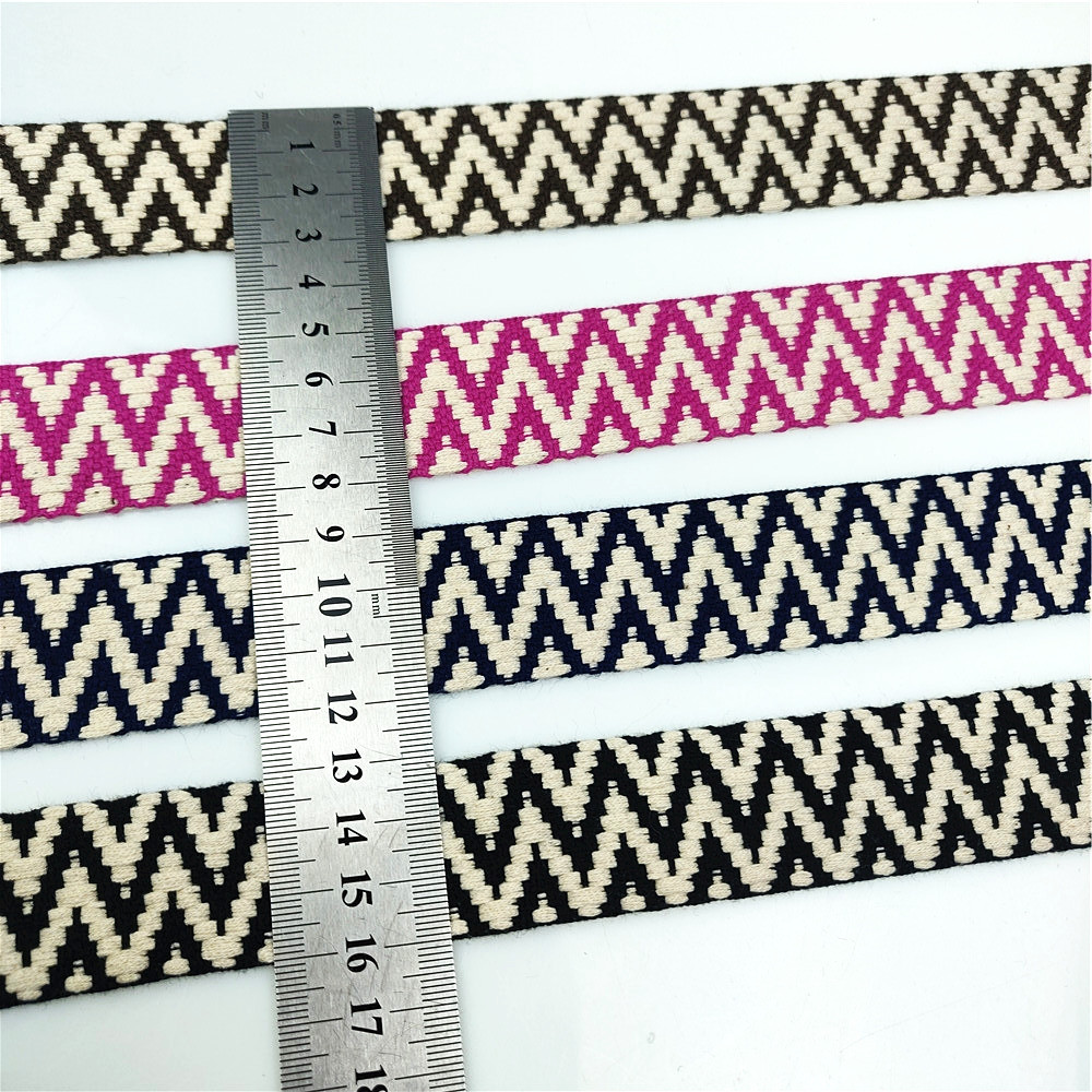 ソフトコットンウェビング幅30mm,波状,エスニック織り,レ - Sewing Thread In Textile のレビューと価格