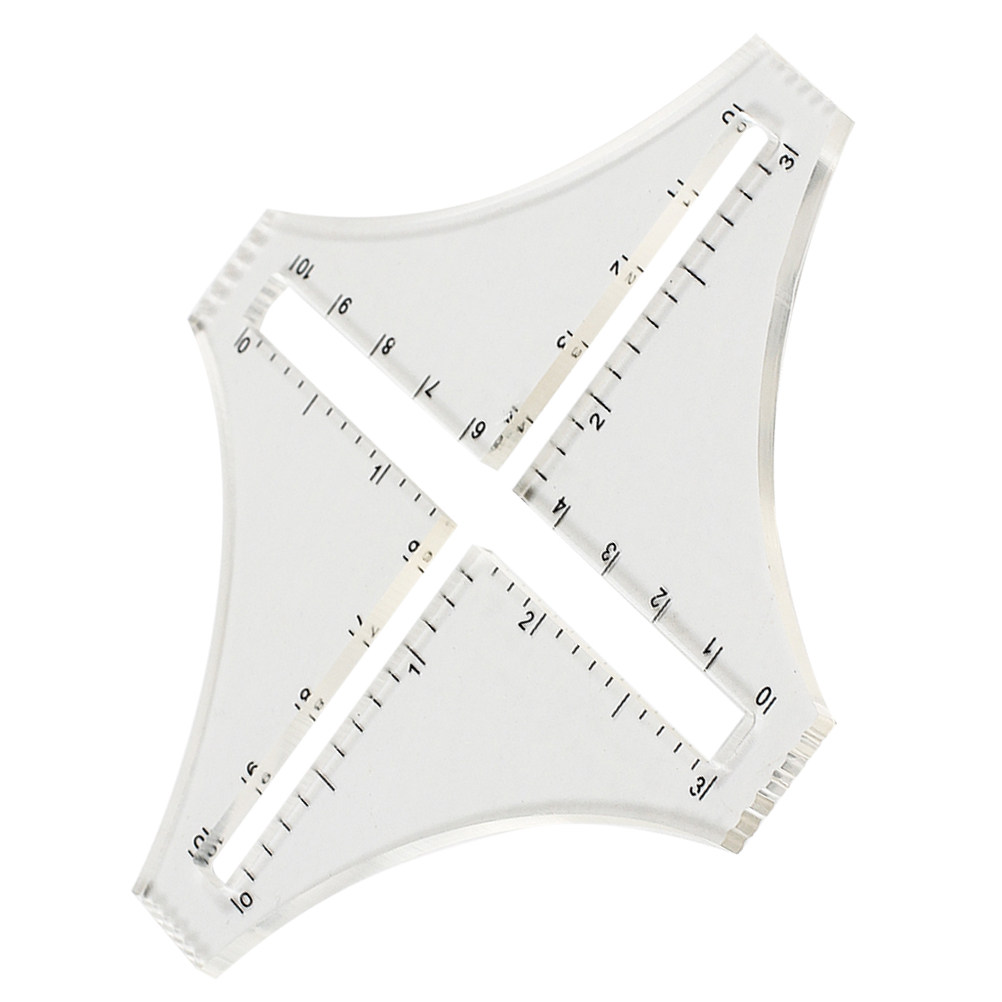 透明な編み物用密度定規。高精度アクリル製で、パッチワーク、キ - Sewing Gauge Ruler のレビューと価格
