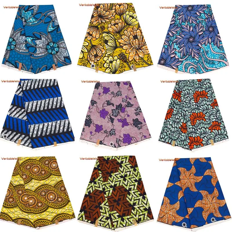 アンカラアフリカプリントパッチワークテキスタイル生地100% - Sewing Batik Fabric のレビューと価格