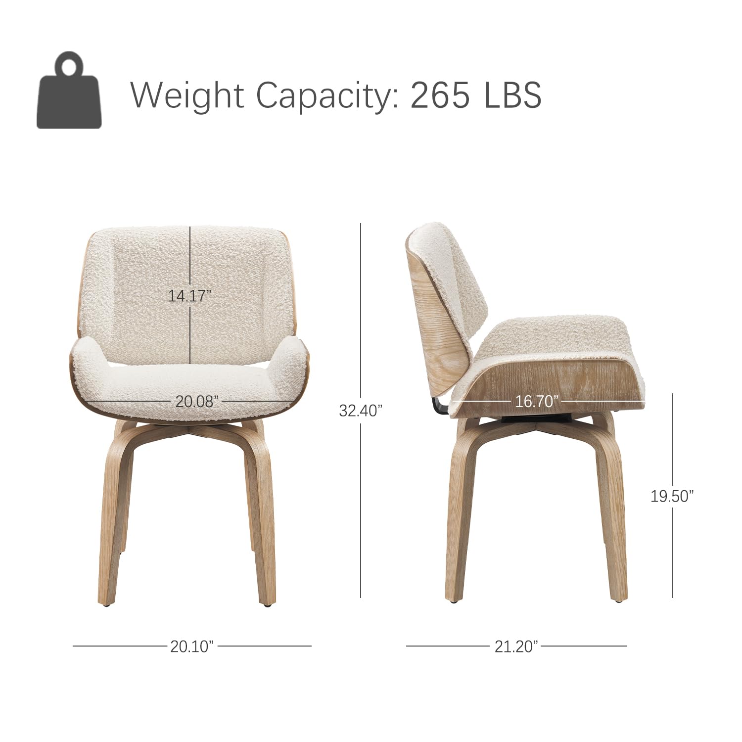 回転式ダイニングチェア、木製脚付き布張りダイニングルームチェ - Century Textile & Sewing Supply Avenue C North Saskatoon Sk のレビューと価格