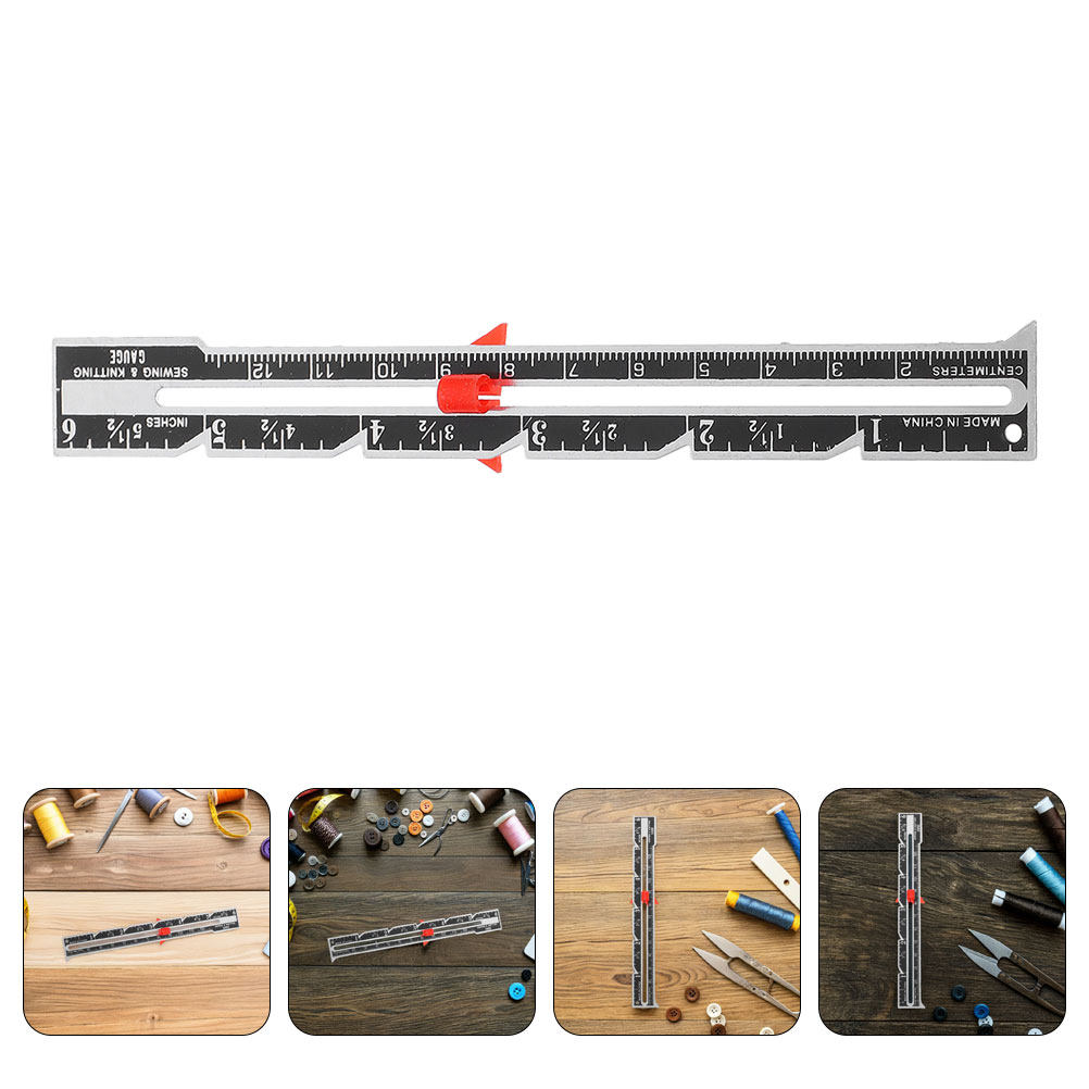 8個入り 人間工学に基づいた裁縫用定規セット。持ち運びやすく - Sewing Gauge Ruler のレビューと価格